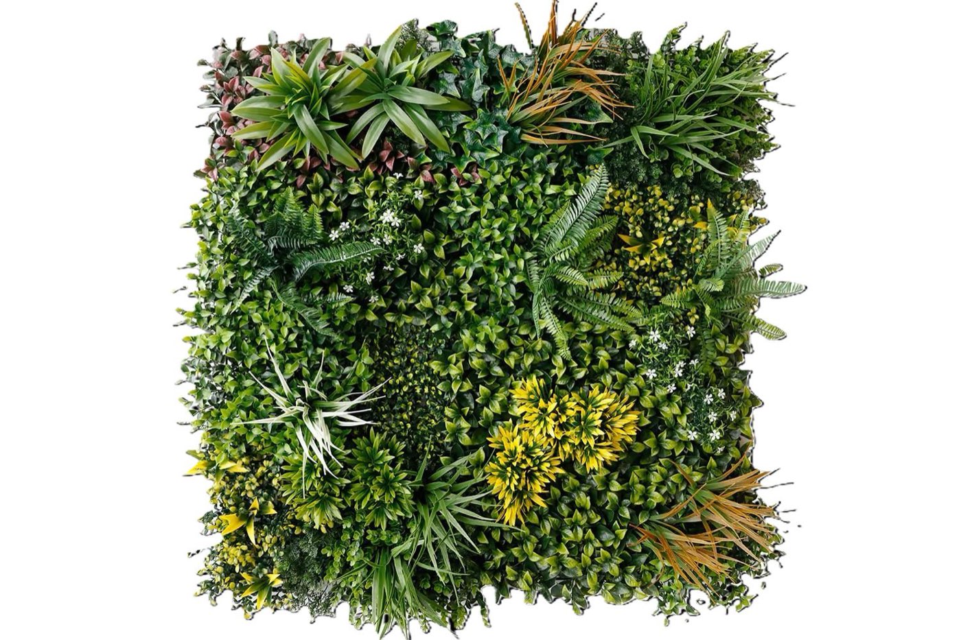 Panel de jardín vertical artificial Aura B de 100 × 100 cm