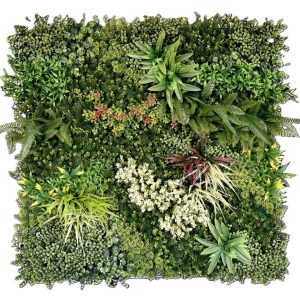 Panel de jardín vertical artificial Edén B de 100 × 100 cm
