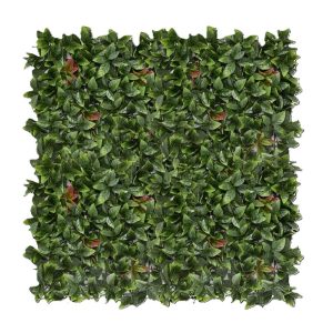 Panel de jardín vertical artificial Laurel de 100 × 100 cm
