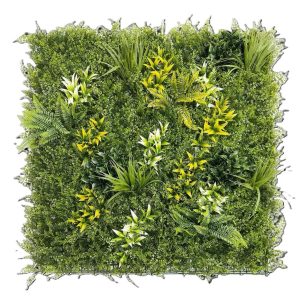Panel de jardín vertical artificial Selva A de 100 × 100 cm