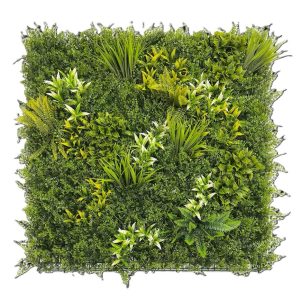 Panel de jardín vertical artificial Selva B de 100 × 100 cm