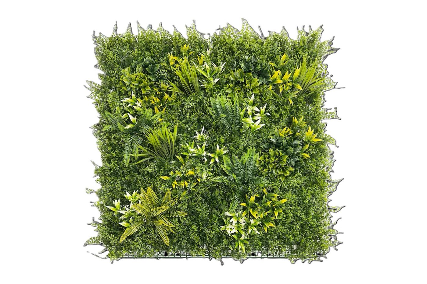 Panel de jardín vertical artificial Selva C de 100 × 100 cm